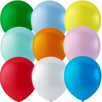 Balloons 12" Pastel Assorted Colour Mix - pack 100
